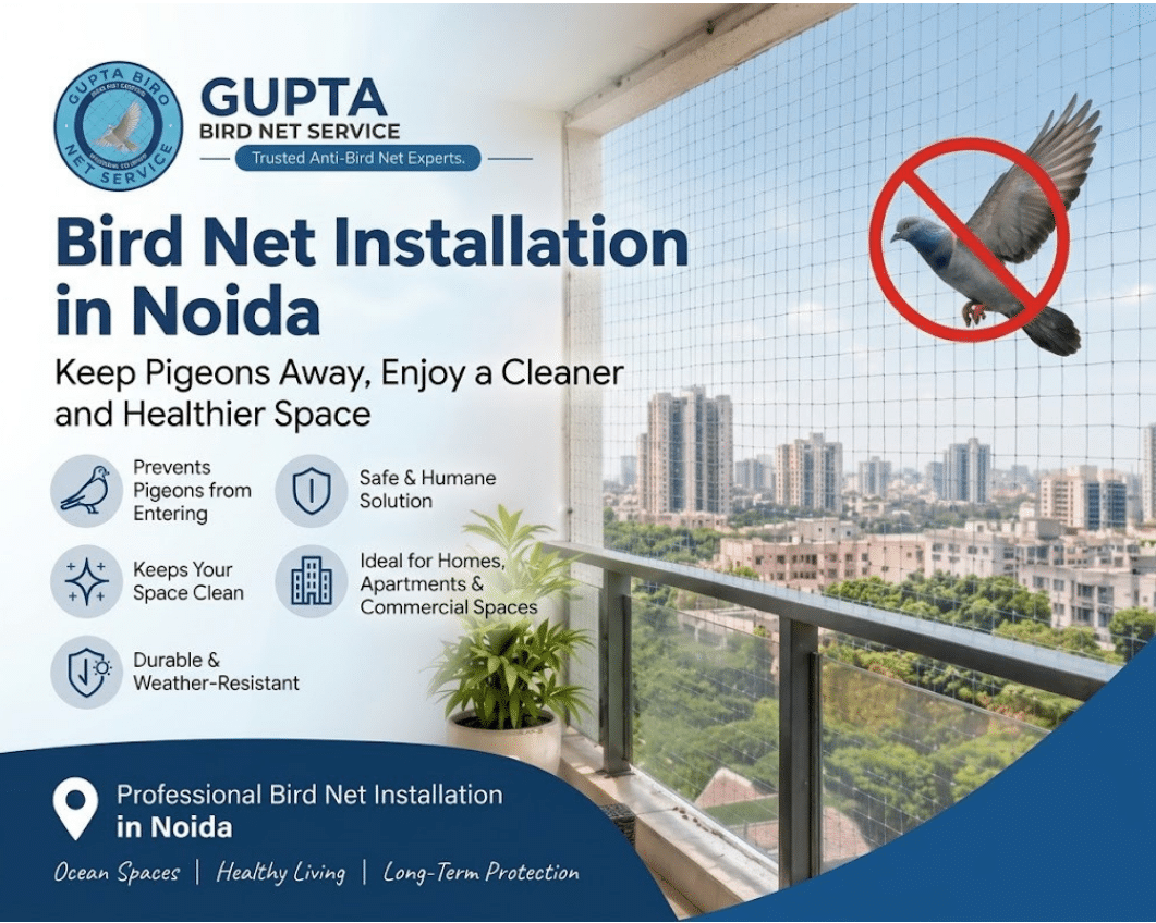 Bird net installation in Noida