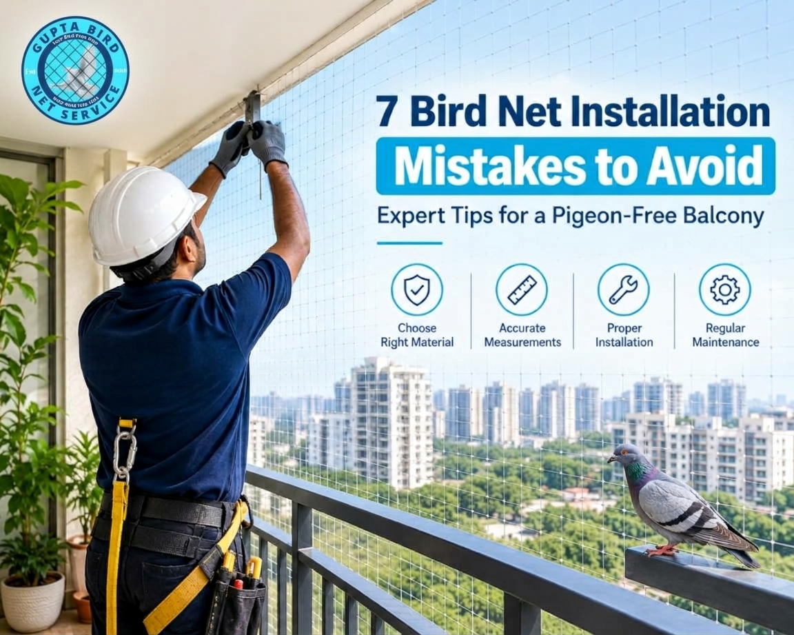Common Bird Net Installation Mistakes to Avoid: Expert Advice for a Pigeon-Free Balcony